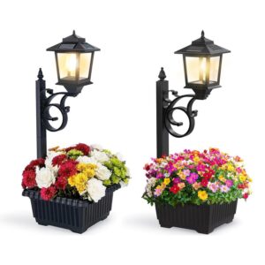 Lot de 2 Lampadaire Vintage – Effet Manoir